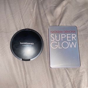 Two Gently Used Highlighters - Natasha Denona and bareMinerals